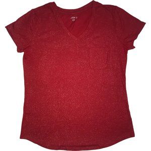 BCG Red Sparkle Workout Top